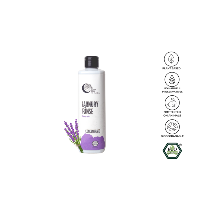 Neutralizes Detergent Residues: Leaves clothes free of alkaline substances that can irritate skin.
Protects Sensitive Skin: Ideal for those with eczema, allergies, or delicate skin.
Prevents Fading: Keeps colors vibrant and restores fibers' natural properties.
Fabric-Friendly: Safe for bamboo, wool, silk, and reusable nappies.
Organic Lavender Scent: Infused with 100% organic lavender essential oil for a calming, refreshing aroma.