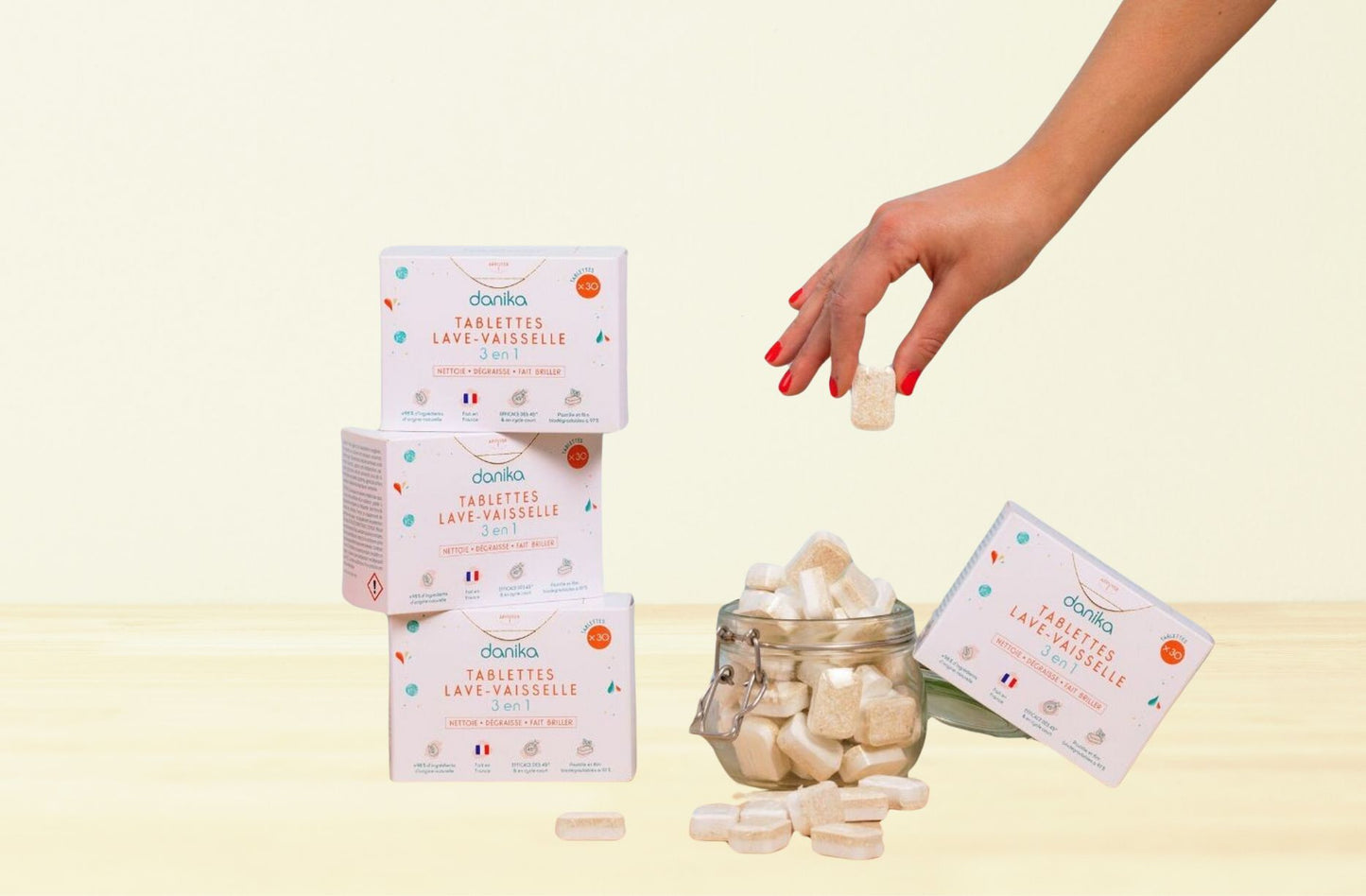 Discover the ultimate dishwashing solution with our Eco-Friendly Dishwasher Tablets. Crafted with care in France, these tablets combine powerful cleaning with natural, sustainable, and cruelty-free ingredients for a spotless finish.