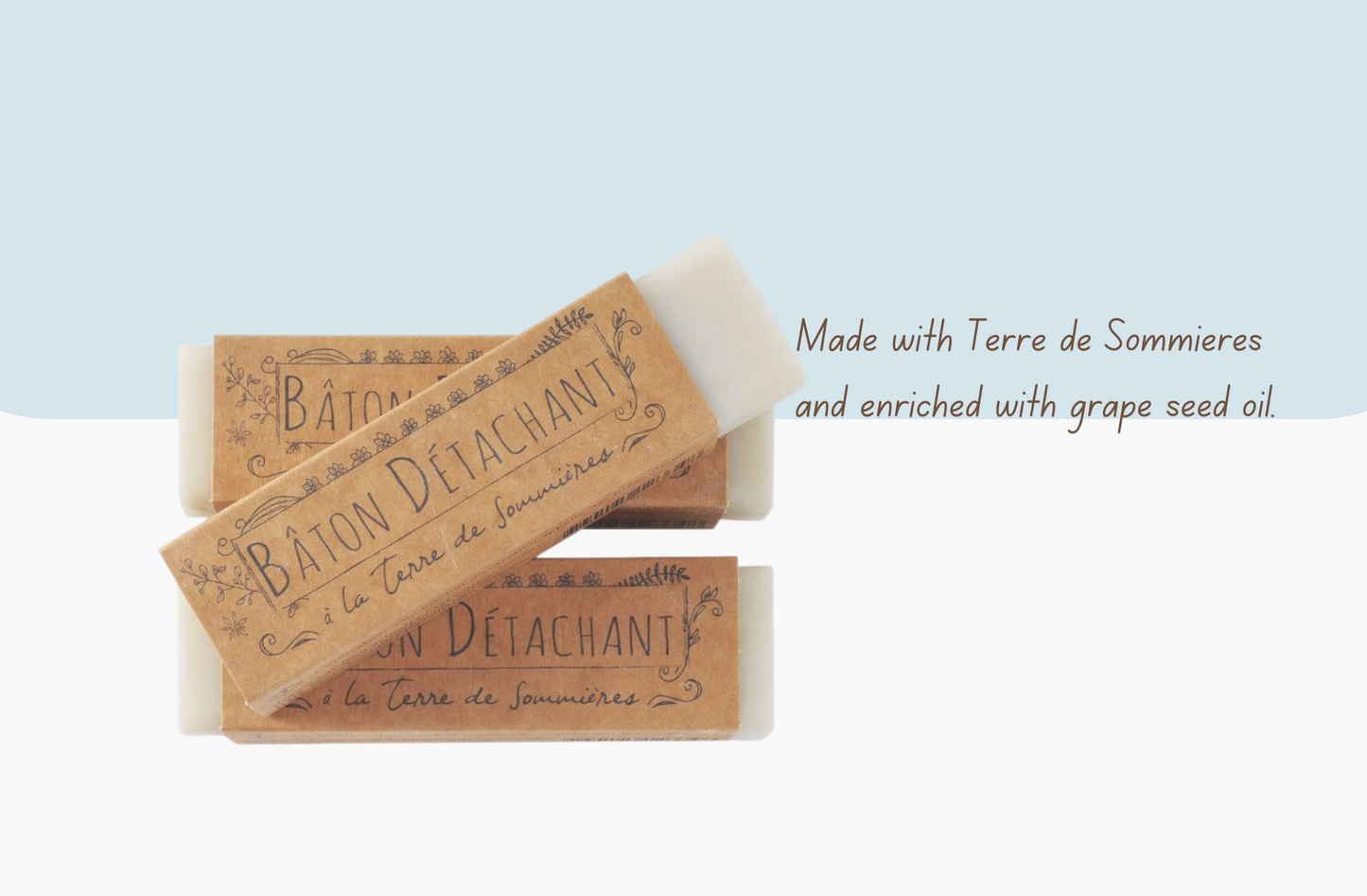 Remove even the toughest stains with our Stain Remover Stick enriched with Terre de Sommières and grape seed oil. Compact, eco-friendly, and easy to use, it’s perfect for various surfaces like fabrics, curtains, and carpets. Maître Savonitto Stain Remover Stick